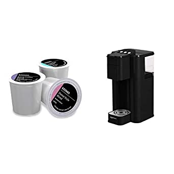 Solimo Coffee Pods and AmazonBasics Brewer by Amazon
