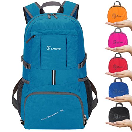 ZOMAKE Ultra Lightweight Hiking Backpack, 35L Packable Water Resistant Travel Daypack Shool Bag for Outdoor Camping