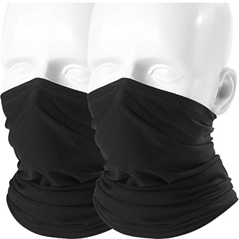 AXBXCX 2 Pack or 1Pack Neck Gaiter Warmer Face Mask for Summer/Winter Activities