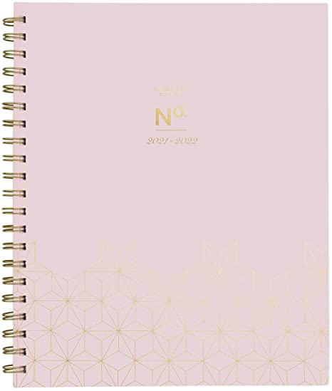 Academic Planner 2021-2022, Cambridge Weekly & Monthly Planner, 8 1/2" x 11", Large, for School, Teacher, Student, WorkStyle, Pink Geo (1557P-905A)