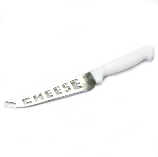 Chef Craft 21368 1-Piece Cheese Knife with White Plastic Handle, White, 9-1/2-Inch