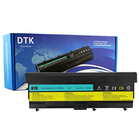 Dtk® New Laptop Battery Replacement for Lenovo Ibm Thinkpad W530 / W530i / L430 / L530 / T430 / T430i T530 / T530i Series notebook Battery (0A36303) (7800MAH-9CELLS)