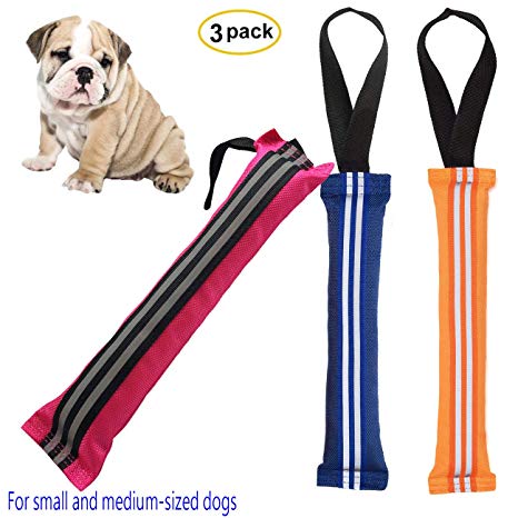 Adusa Floating Dog Toys, Durable Pool Toys for Dogs Chew Tug Toy with Handle Training and Hunting, Fetch Retrieving Toys for Small Dogs Outdoor Indoor Playing 3 Pack