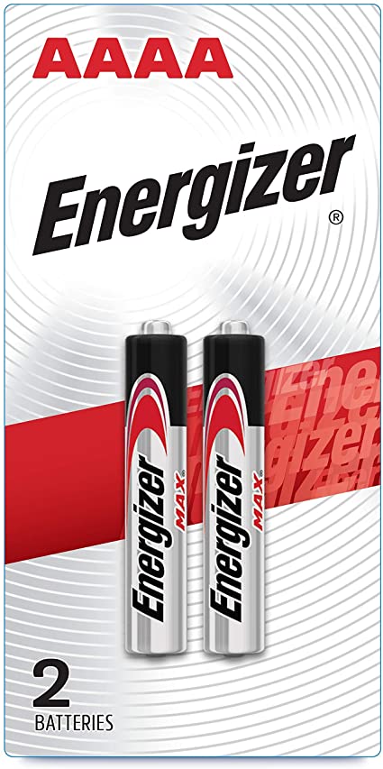 Energizer AAAA Batteries, 1.5V Alkaline AAAA Battery (2 Pack) (Renewed)