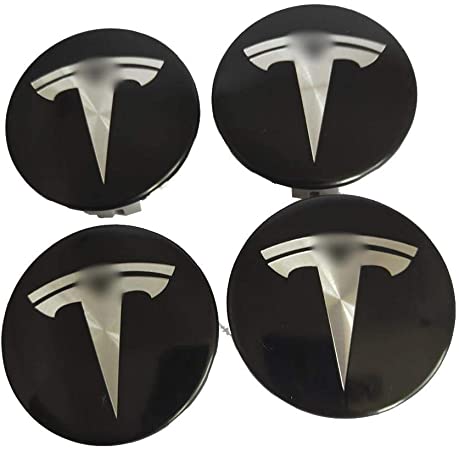 Hub Cover Kit, Aero Wheel Cap Kit for Tesla Model S, Model X, Model 3 - Wheel Center Cover Caps Hub Cover Logo Badge - 4PCS