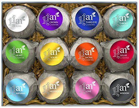 ArtNaturals Bath Bomb Gift Set – 12 x 4 Oz – Handmade Essential Oil Spa Bomb Fizzies – For Relaxation, Moisturizing and Fun for All Ages