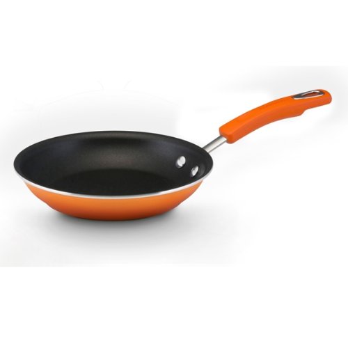 Rachael Ray Porcelain Enamel II Nonstick 8-1/2-Inch Skillet, Orange Gradient