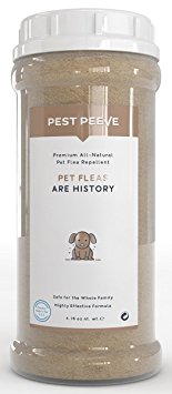 Pet Fleas Are History - 100% Natural Flea and Tick Prevention Powder for Dogs and Cats - Spray and Collar Alternative - Eco-friendly and Family Safe (4.16 oz)