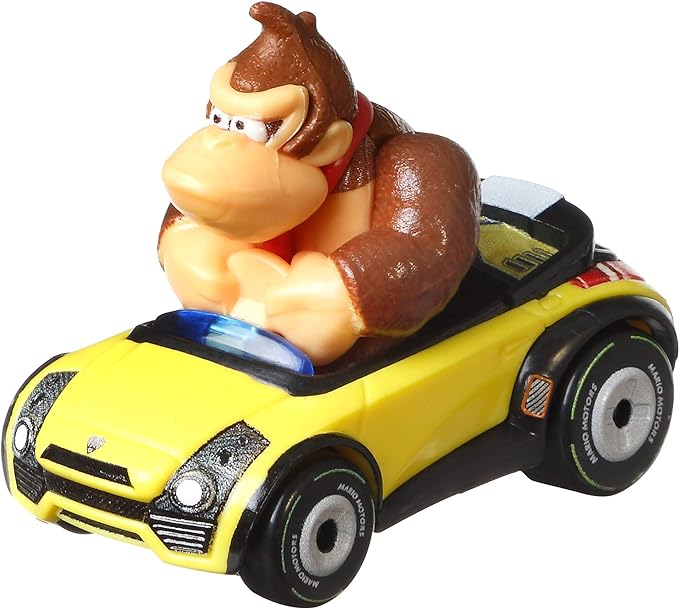 Hot Wheels Mario Kart Characters and Karts as 1:64 Die-Cast Cars, Donkey Kong