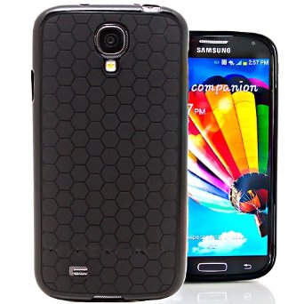 Hyperion Samsung Galaxy S4 Mini HoneyComb Matte Flexible TPU Case (Cover Compatible with Samsung Galaxy S 4 Mini GT-i9190 / At&t S4 Mini SGH-i217) **Hyperion Retail Packaging** [1 Year Warranty] (Black)