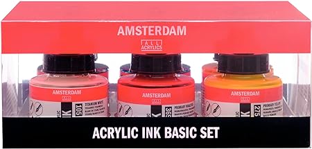 Amsterdam Ink Set Combo, us:one size, Multicolor