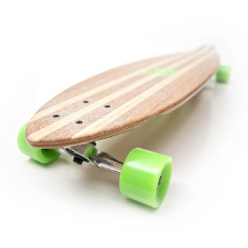 White Wave Bamboo Longboard Skateboards