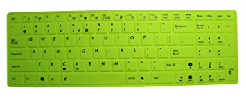 CaseBuy Keyboard Skin for ASUS K501UX K501LX GL551JM GL551JW GL552VW GL552JX Q503UA Q552UB Q553UB Q524UQ Q534UX F554 F554LA F555 F555LJ F555LB F555LD R556LA N551JQ X550ZA X751LAV GL752VW(Solid Green)