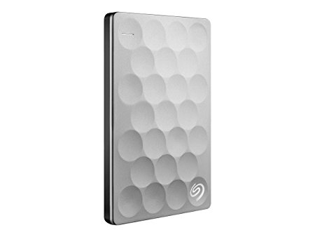 Seagate Ultra Slim 1TB Backup Plus External Hard Drive, Platinum (STEH1000100)