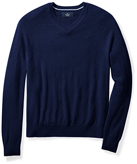 Buttoned Down Men's Cashmere V-Neck Sweater