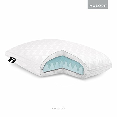 Z Convolution Pillow - Gel-Infused Dough Memory Foam Core With Gelled Microfiber Fill - 3 Levels of Support - 3-year Warranty - Standard - High Loft