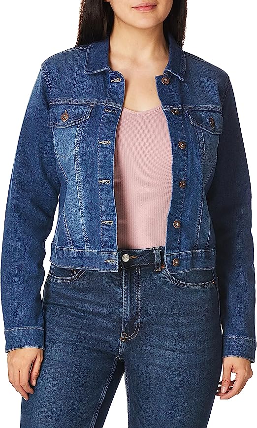 Gloria Vanderbilt Women's Superloved Pixie Crop Jean Jacket