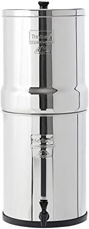 Berkey IMP6X2-BB Imperial Stainless Steel Water Filtration System with 2 Black Filter Elements