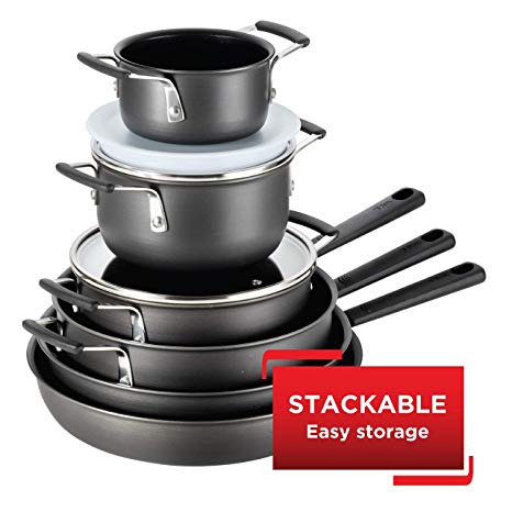T-fal B003SC63 All-In-One Cookware Set, 12-Piece, Black