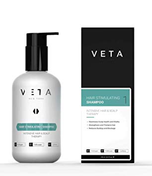 Veta – Hair Stimulating Shampoo – Fast-Acting Hair Loss Treatment for Men and Women – Drug-Free Hair Loss – Restores Hair Growth Cycle – 1% Trichogen and 1% Follicusan – 8.5 fl. oz.