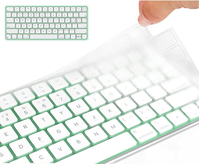 CaseBuy Keyboard Cover for iMac 24 inch Magic Keyboard with Touch ID Model A2449 A2450, iMac Magic M1 Chip Keyboard Protector