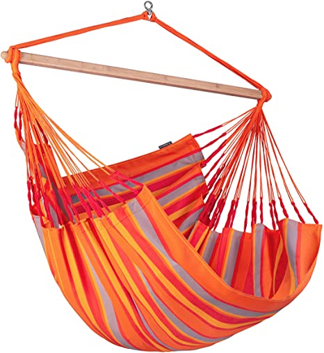 LA SIESTA Domingo Toucan - Weather-Resistant Outdoor Kingsize Hanging Chair