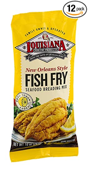 Louisiana Fish Fry New Orleans Style Lemon Mix, 10-Ounce (Pack of 12)