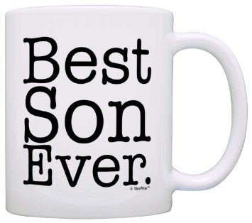 Gift for Son Best Son Ever Fun Birthday Gift Christmas Gift Coffee Mug Tea Cup White