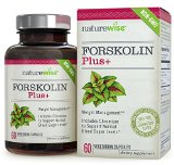NatureWise Forskolin Plus with Vcaps Weight Loss and Healthy Blood Sugar Support Coleus Forskohlii Supplement 250 mg 60 count