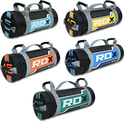 RDX Sandbag Weight Training Power Bag with Handles & Zipper | Weight Adjustable Fitness Powerbag for Weight Lifting, Running, Exercise, Powerlifting and Functional Workout