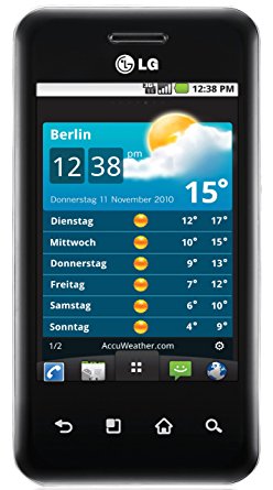 LG Optimus Chic E720 Black 3G WI-FI 5-Megapixel Touchscreen Android 2.2 GSM Unlocked Cell Phone