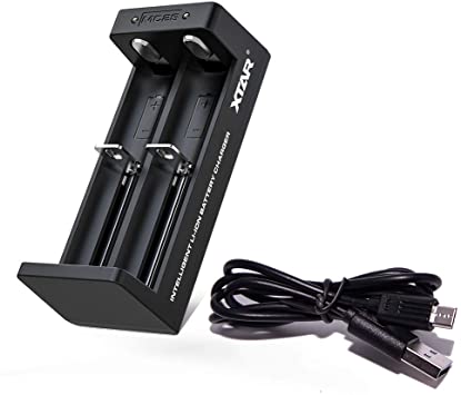 18650 Charger 2 Bays XTAR MC2 MC2S Charger Max 1A 18650 Battery Charger Portable 16340 Charger 14500 18350 Lithium Battery Charger Flashlight's Battery Charger Gimbal Stabilizer 18650 26650 Charger