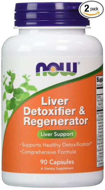 NOW Foods Liver Detoxifier & Regenerator 90 Capsules (Pack of 2)