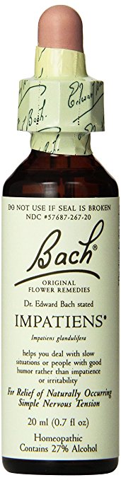 Bach Original Flower Remedies Supplement, Impatiens, 20 ml, 0.7 Fluid Ounce