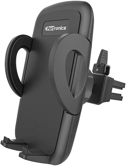 Portronics Clamp X Por-1101 Car-Vent Mobile Holder with Adjustable Side Arm for Smartphones (Z-Black)