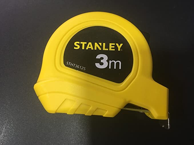 STANLEY STHT36125-812 3 Meter Plastic Short Measuring Tape (Yellow)