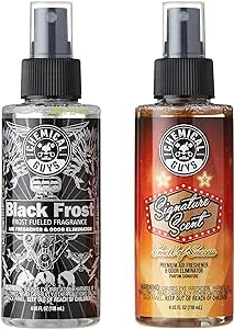 Chemical Guys AIR_302_04 Black Frost Scent and Signature Scent Combo Pack, Great for Cars, Trucks, SUVs, RVs, Home, Office & More (2-4 fl oz Items)