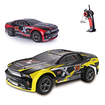 E-COM 9118 Remote Control Truck 1/12 Scale RC Cars Electric Off Road 2.4Ghz 2WD High Speed 28 KMH Racing RC Toy Cars(Yellow)