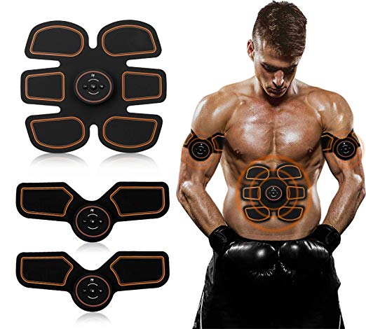 ABS Muscle Stimulator, EMS Abdominal Muscle Toner, Ultimate ABS Muscle Stimulator Belt Electronic Rechargeable Muscle Trainer, Smart Wearable Home Abs Trainer Men Women Smart Body Building by AY