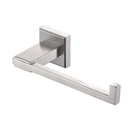 JQK Toilet Paper Holder, 5 Inch 304 Stainless Steel Tissue Paper Dispenser, Brushed Nickel Wall Mount, TPH200-BN