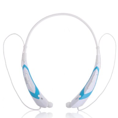 YINENN® 760 Stereo Wireless Bluetooth 4.0 Neckband Style Headset for Smartphones & Tablets - White&Blue