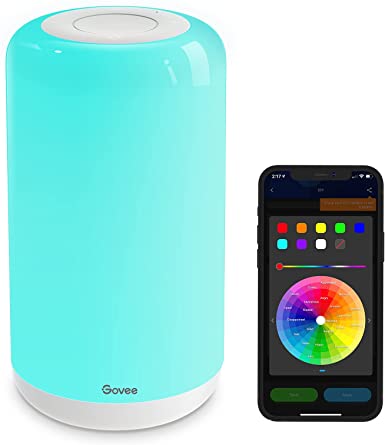 Govee Smart Lamp, Smart Table Lamp Compatible with Alexa & Google Assistant, RGBWW Smart Lamp for Bedrooms and Living Rooms, App Control Dimmable WiFi Lamp