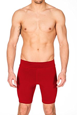 Mens Quick Drying Stretch Yoga Workout Short by Gary Majdell Sport
