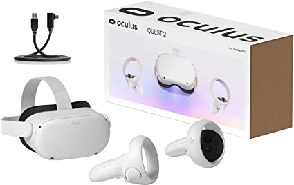 Oculus Quest 2 - Newest 256GB VR Headset - Advanced All-in-One Virtual Reality Gaming Headset with GalliumPi LinkCable Bundle