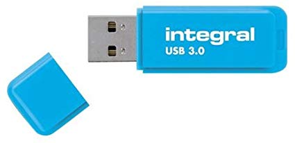 Integral Neon 64GB USB 3.0 Flash Drive - Blue