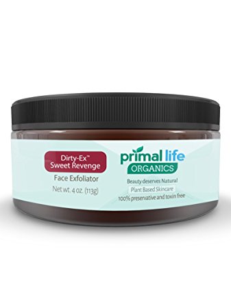 Dirty Ex Sweet Revenge Exfoliating Product – Chemical Peel-Like Results Without the Pain and Expense - Deeply Cleanses the Skin of Bacteria and Impurities - 100% Organic - Primal Life Organics