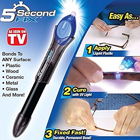 5-Second Fix/Fill/Seal/Repair UV Light Glue Liquid-Plastic Welding Tool Pen