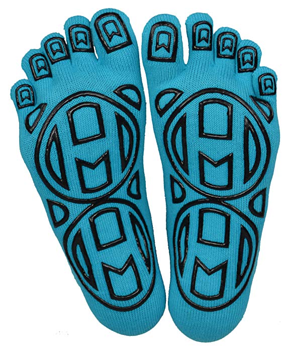 Mato & Hash 5-Toe Exercise"Barefoot Feel" Yoga Toe Socks With NEW Full Grip