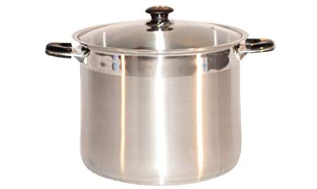 Concord Cookware SAS8000-26 Stainless Steel Tri-Ply Bottom Stock Pot, 12-Quart