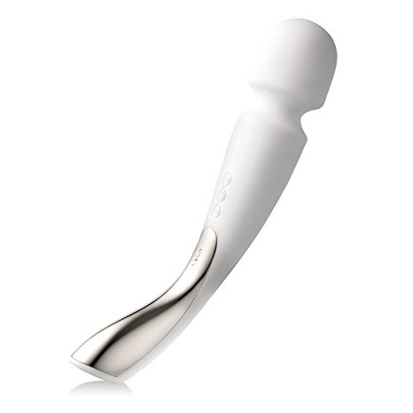 LELO SMART WAND Ivory Full Body Massager (Foot massager, back, neck...) with 8 Vibration Patterns - Massage Tool 1 Year Warranty (Size L)